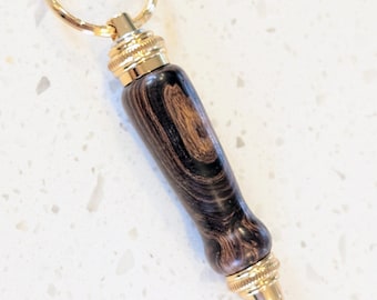 Hand Crafted Desert Ironwood Burl Wood Household Mini Screwdriver Keychain Accent