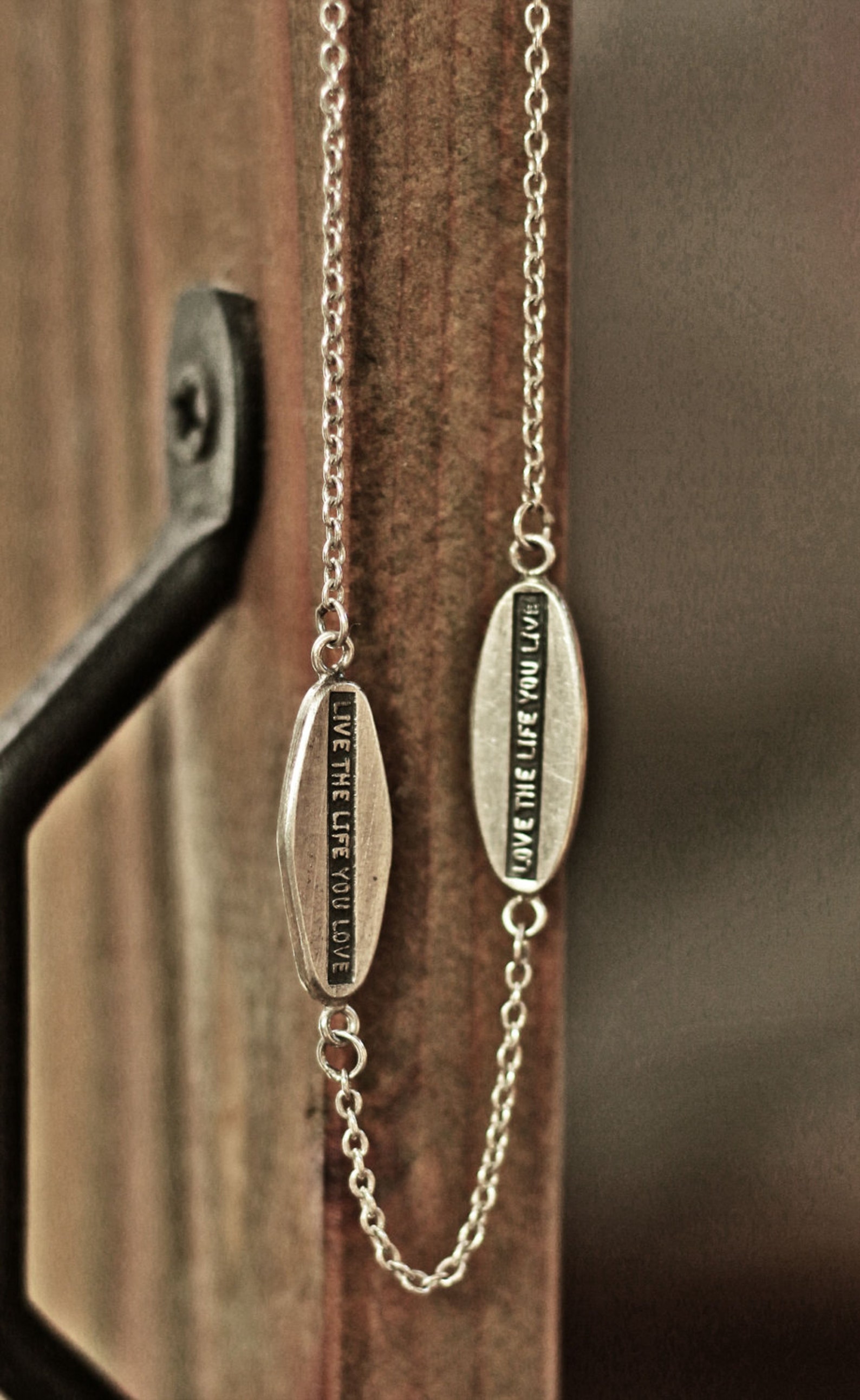 Hand Stamped Pendant Quote Pendant Vintage Pendant Vintage Etsy