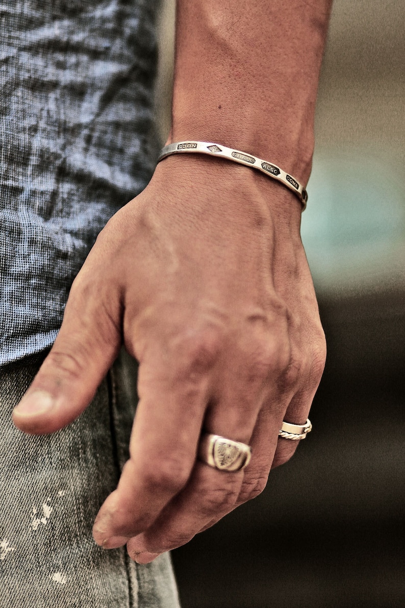 Vintage Cuff Unique Cuff Solomon Cuff Mens Cuff Menly Etsy