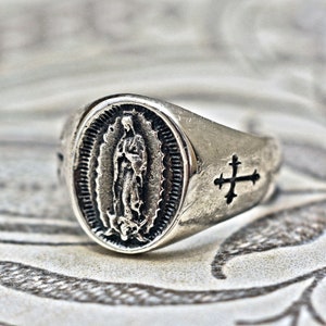 Vintage Ring, Mittelalter Ring, geschnitzter Ring, Männer Ring, Wappen Ring, Siegelring, St