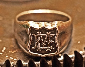 Anillo Chevalier, anillo vintage, anillo rústico, anillo varonil, anillo de 