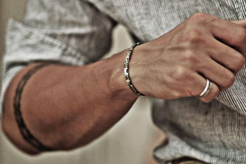 Vintage Cuff Unique Cuff File Work Cuff Mens Cuff Menly Etsy