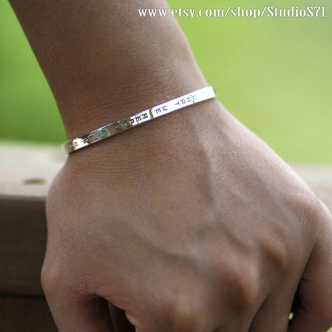 Word bracelet message bracelet quote bracelet name Etsy