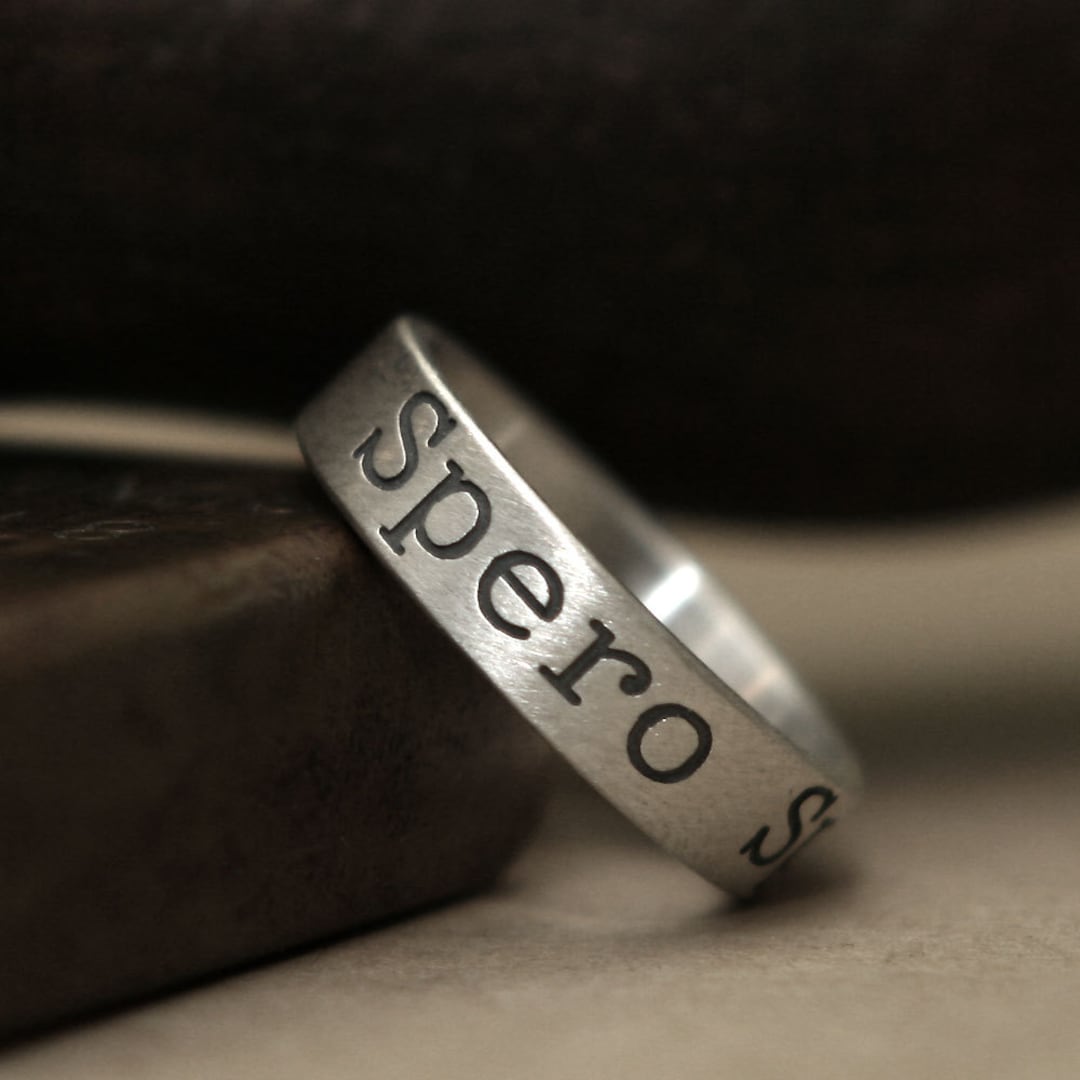 Word Ring, Love Ring, Name Ring, Message Ring, Promise Ring, Quote Ring