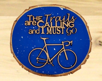 Christmas Ornaments,Wood Disk Ornaments,Biking,Biking Gifts,Gifts for Bikers,Bicycling,Bike Gifts,Biking Souvenirs,Gifts for Bicyclers,Bikes