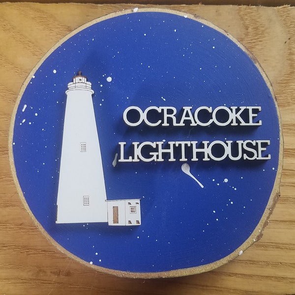 Christmas Ornaments,Magnets,Wind Chimes,Outer Banks,Outer Banks Decor,Outer Banks Art,Ocracoke Lighthouse,Ocracoke Island,Lighthouses,OBX