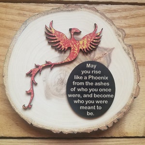 Phoenix,Phoenix gifts,Rise like a phoenix,inspirational gifts,Christmas ornaments,handmade,handmade gifts,encouragement,hope,support,bravery
