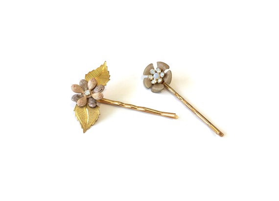 Flower Bobby Pins Bobby Pin Set Hair Accessory Fancy Bobby Etsy