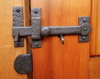 Kit de barrière en bronze huilé massif - Poignée en forme de lance