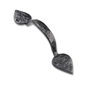 9.5" Heart Door Pull Handle - Solid Cast Iron