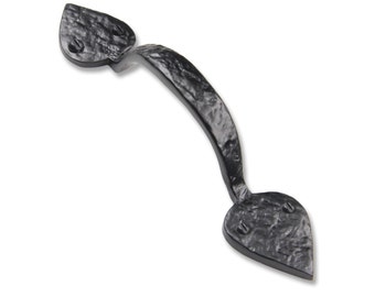 9.5" Heart Door Pull Handle - Solid Cast Iron