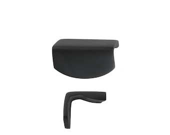 Alça de gabinete de seção de bronze sólido de 4"