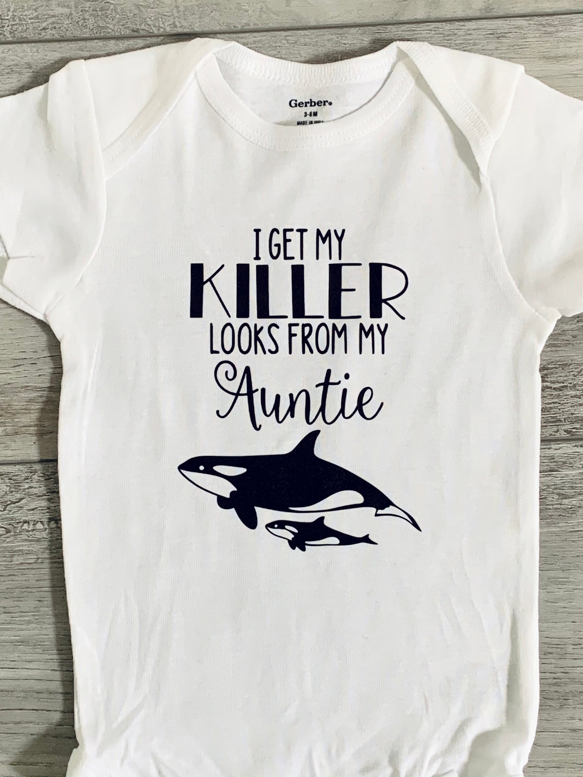 Killer Looks Onesie Killer Whale Onesie Whale Baby Boy Girl Etsy