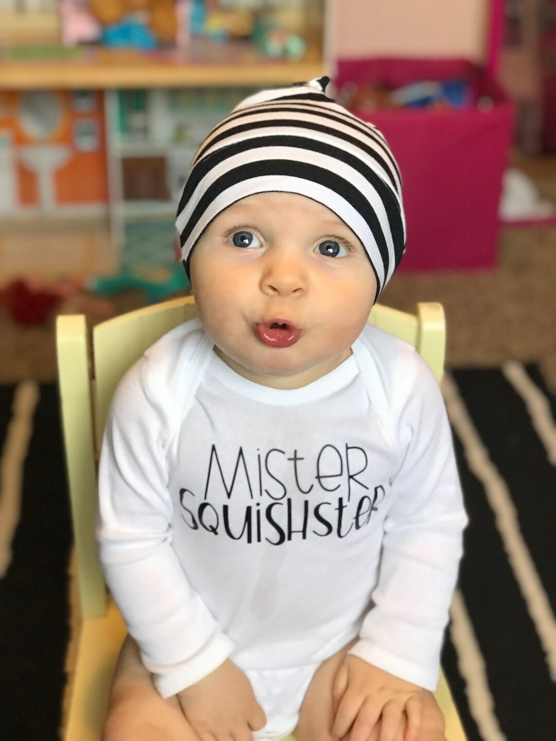 Mister Squishster Funny Onesie Chubby Baby Baby Onesie Boy Etsy