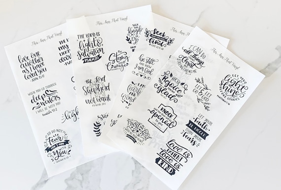 christian bible stickers for journaling scrapbooking and diaries