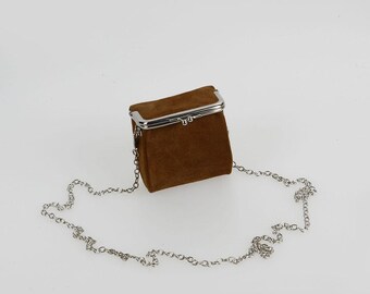 pelican mini bag - suede brown