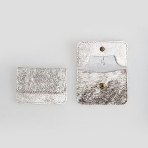 porte-cartes en fourrure - gris