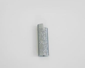 bic lighter case - silver