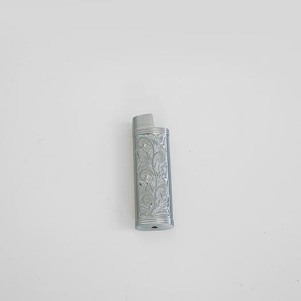 bic lighter case - silver