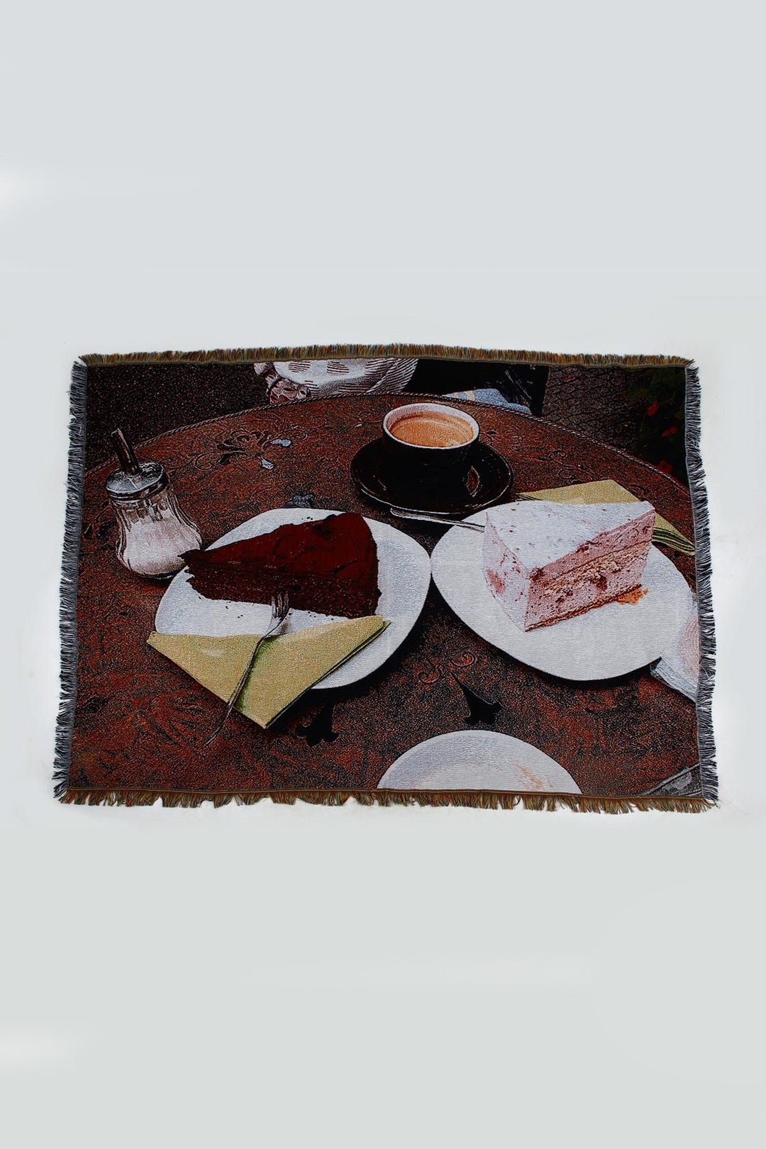 Cake Sweet Pattern Print Hooded Blanket