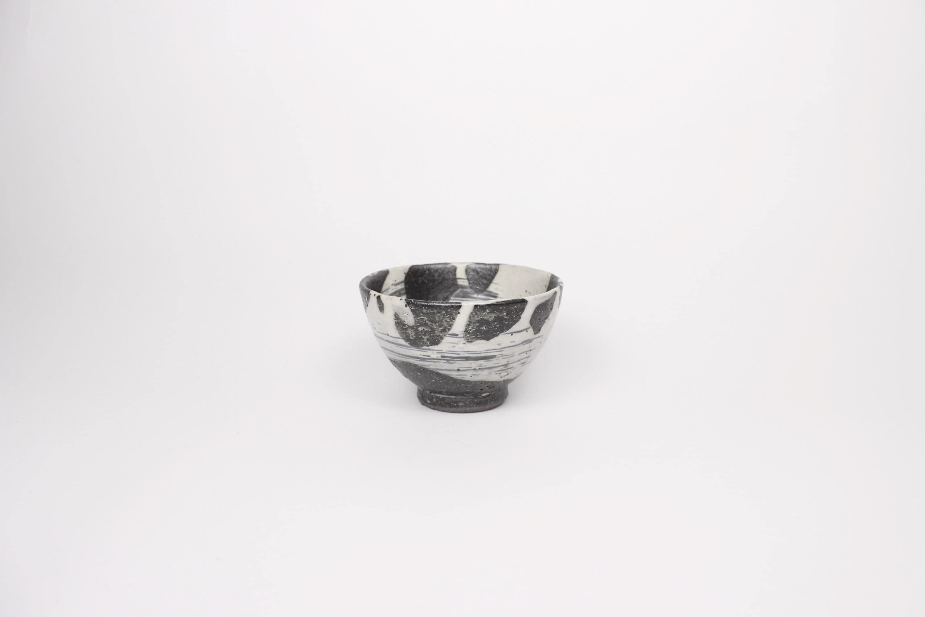 信楽焼の小さな陶器製茶碗／飯碗、抽象画 - Etsy 日本