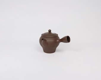 茶色 陶器 小型急須 日本製陶器急須ティーポット、銅ブラウン - Etsy 日本