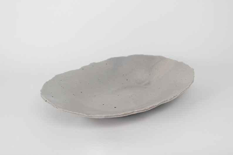 Korean Ceramic Centerpiece II, Speckled Gray image 1