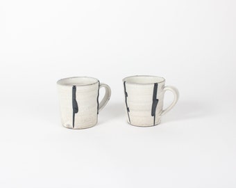 Japanese Shigaraki Itchin-Gaki Ceramic Espresso Cups (Set)