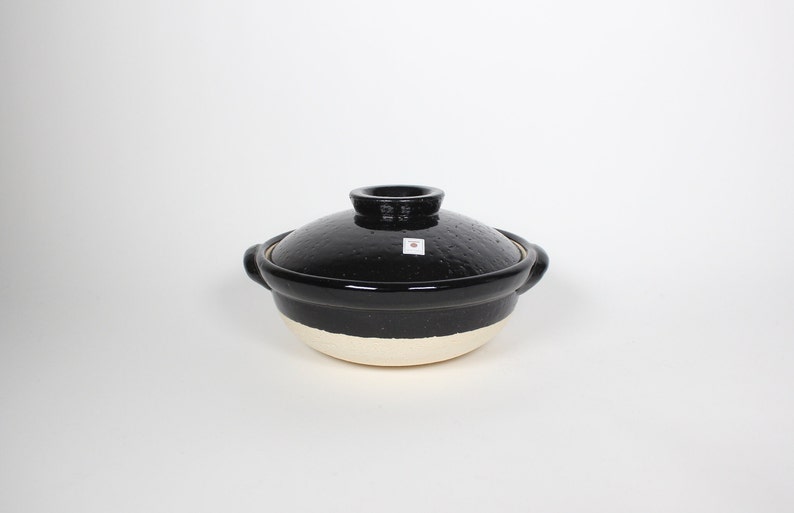 Japanese Iga-yaki Donabe Cooking Pot, Black image 4