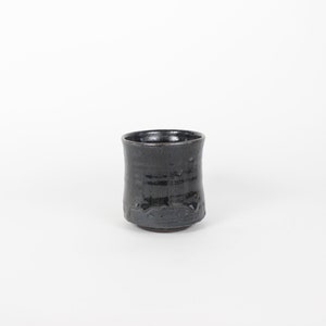 Japanese Mino-Yaki Ceramic Black Mug image 3