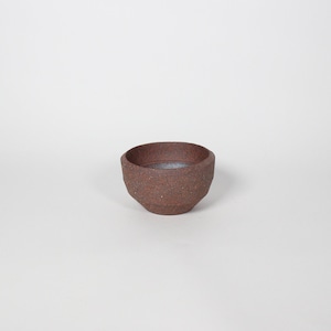 Japanese Small Ceramic Bowl/Tea Cup, Rustic Brown