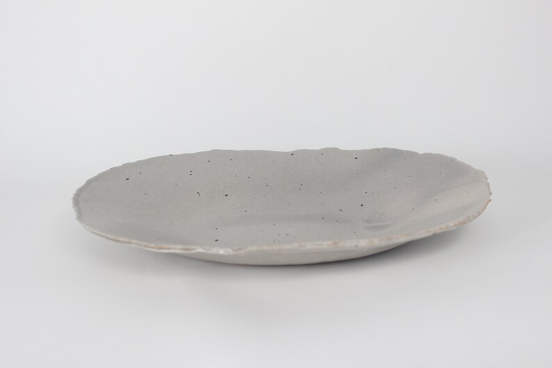 Korean Ceramic Centerpiece II, Speckled Gray image 3