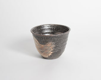 Japanese Shigaraki Ceramic Brushed Cup