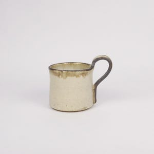 Japanese Shigaraki Ceramic Coffee Mug, Beige