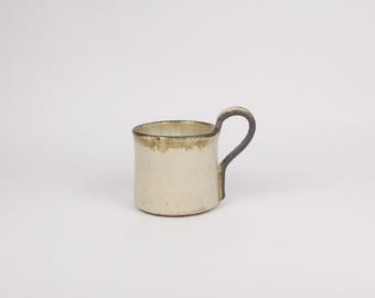 Japanese Shigaraki Ceramic Coffee Mug, Beige