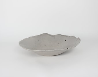 Korean Ceramic Centerpiece I, Speckled Gray