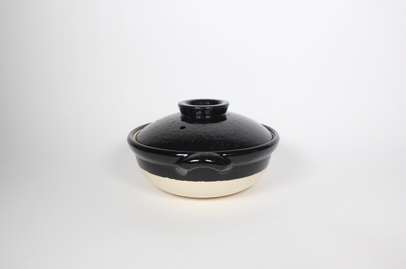 Japanese Iga-yaki Donabe Cooking Pot, Black image 5