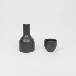 Japanese Shigaraki Ceramic Sake Bottle/Flower vase