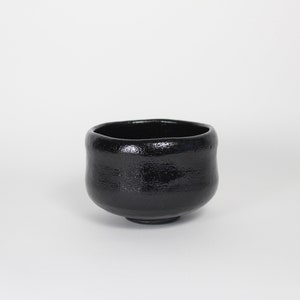Japanese Kuro Rakuyaki Ceramic Matcha Bowl