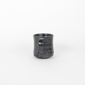 Japanese Mino-Yaki Ceramic Black Mug image 5