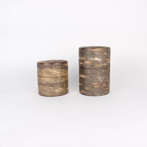 Japanese Cherry Bark Tea Canister, Unshaved Style, 2 sizes