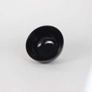 Japanese Porcelain Hime Chawan Tea Bowl, Black image 3