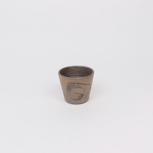 Japanese Shigaraki Ceramic Brush Work Mini Cup