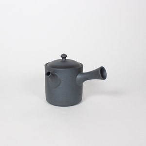 Japanese Tokoname Ceramic Kyusu Tea Pot II, Midnight/Black