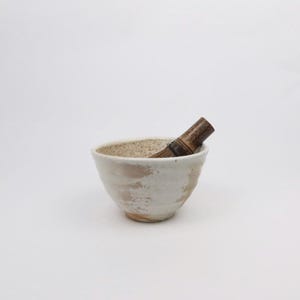 Wood-fired Shino Ceramic Chawan