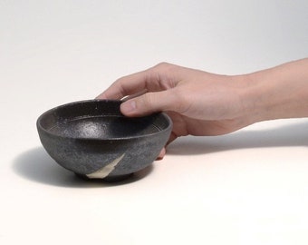Japanese Shigaraki Ceramic Meteor Bowl