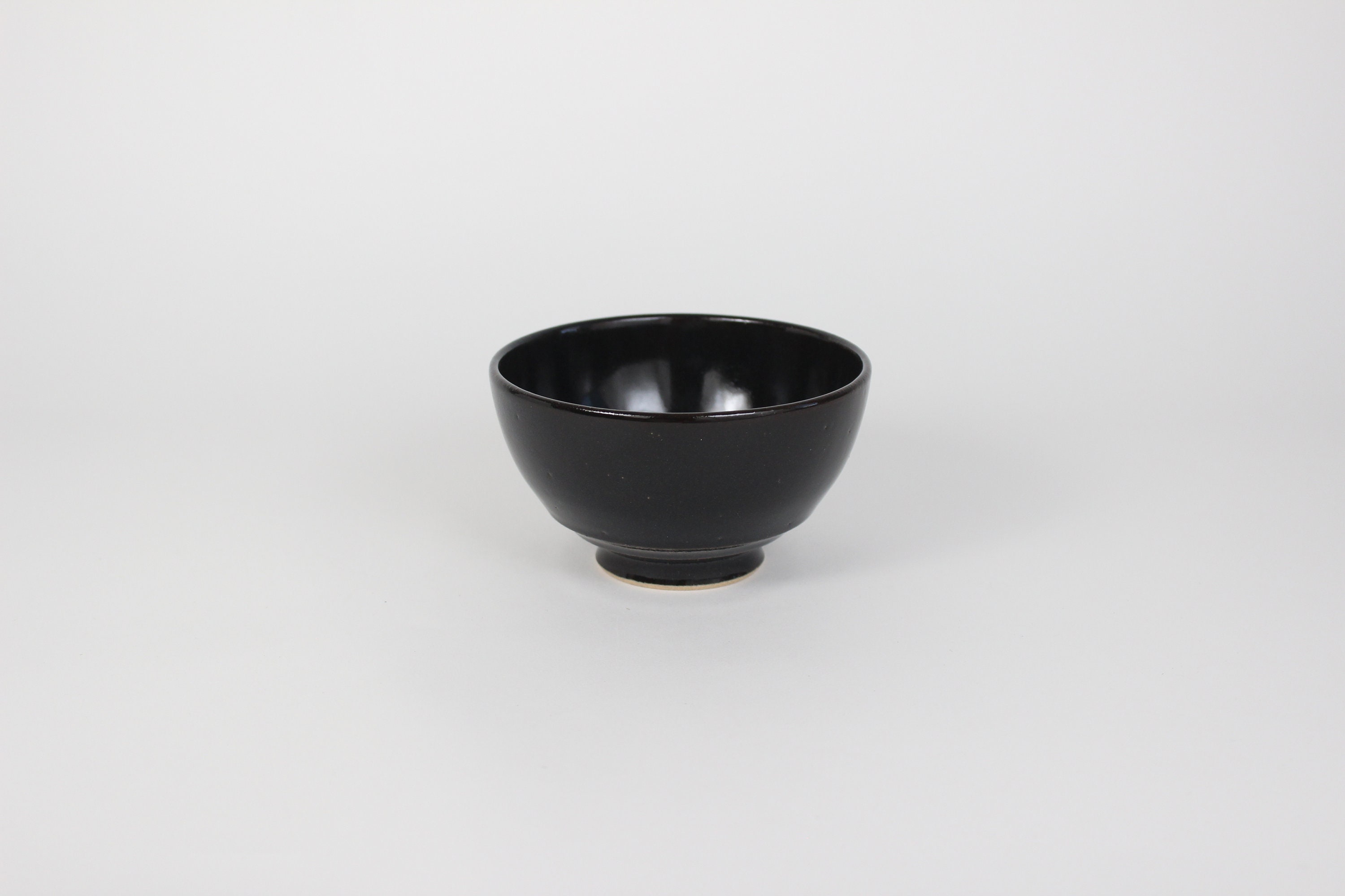 Japanese Porcelain Hime Chawan Tea Bowl, Black - Etsy