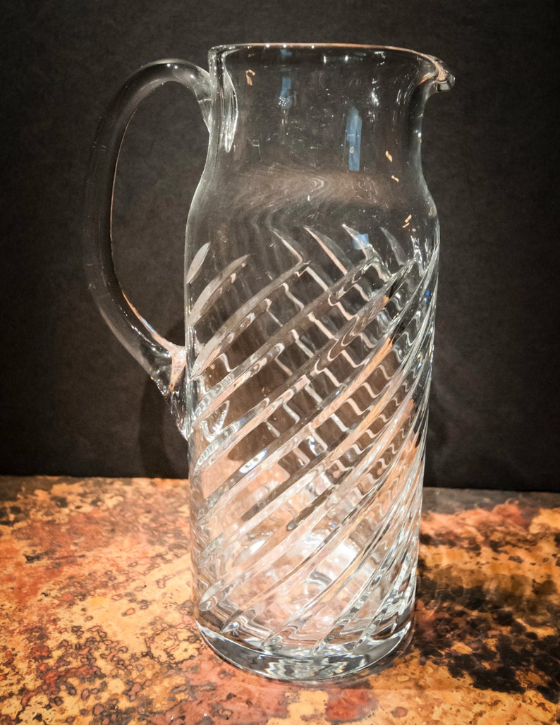 Stunning Riedel Lead Crystal Vintage Beverage Pitcher Etsy