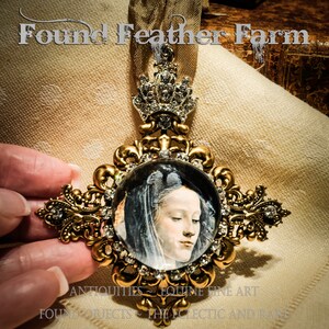 Medium Handmade Renaissance Magnet or Ornament