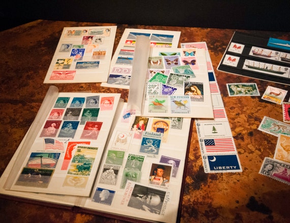 Small Stamp Collection From all Over the World